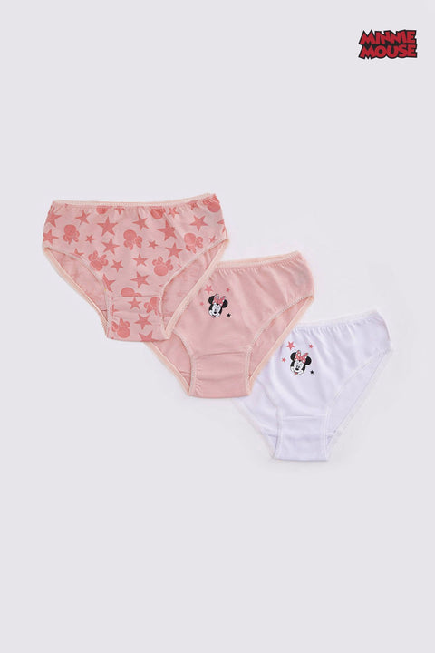 Minnie Mouse Girl's 3 Piece Panties