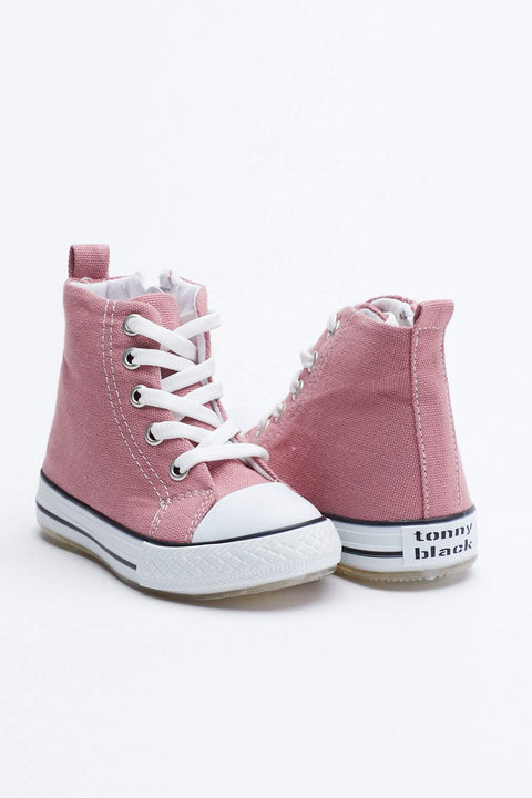 TonnyBlack Purple Kids Light Sports Shoes Long