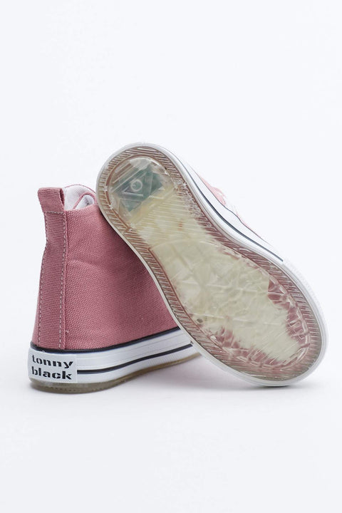 TonnyBlack Purple Kids Light Sports Shoes Long