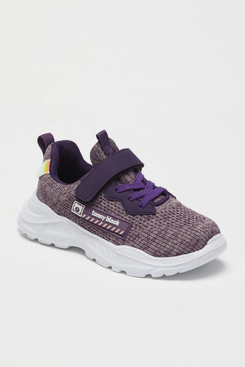 TonnyBlack Purple Kids Sports Shoes Tbsun