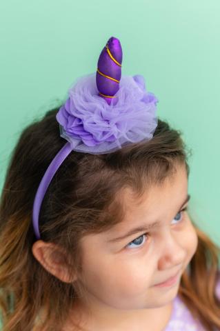 Pixy Love Girl Purple Unicorn Crown