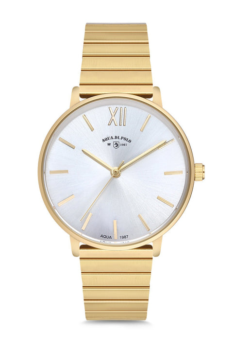 Aqua Di Polo Women's Gold Wristwatch