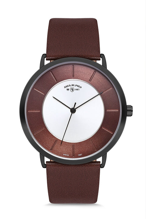 Aqua Di Polo Leather Unisex Wristwatch 8682367018670