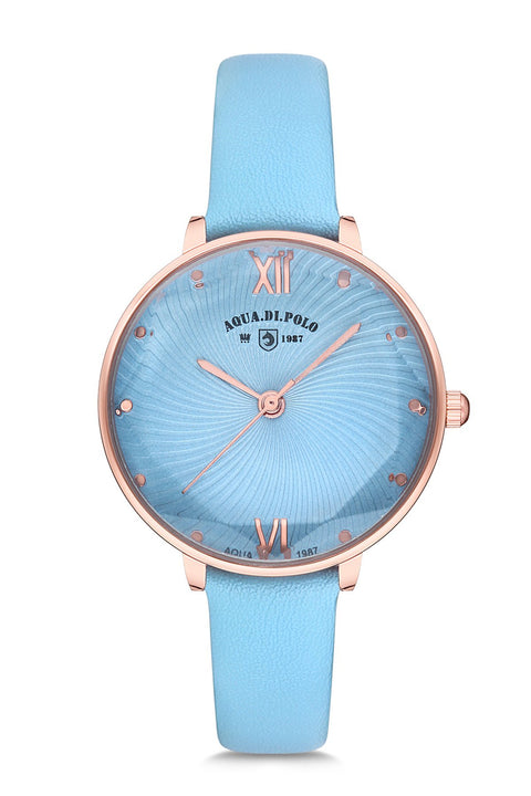 Aqua Di Polo Leather Women's Wristwatch