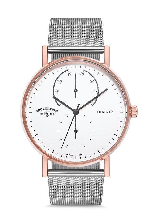 Aqua Di Polo Silver Men's Wristwatch 8682367014047
