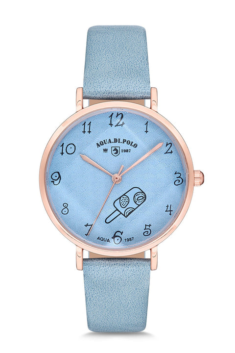 Aqua Di Polo Women's Leather Wristwatch