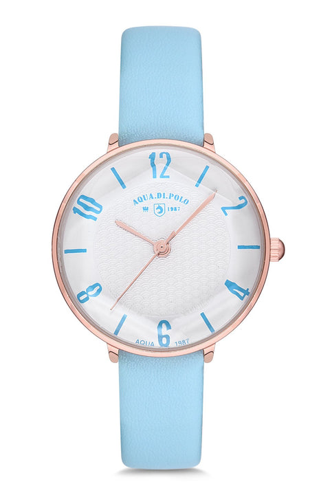 Aqua Di Polo Women's Leather Wristwatch