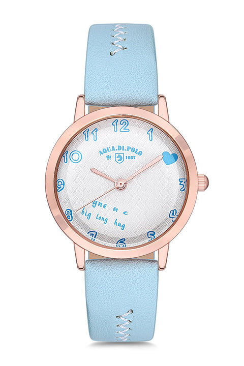 Aqua Di Polo Women's Leather Wristwatch