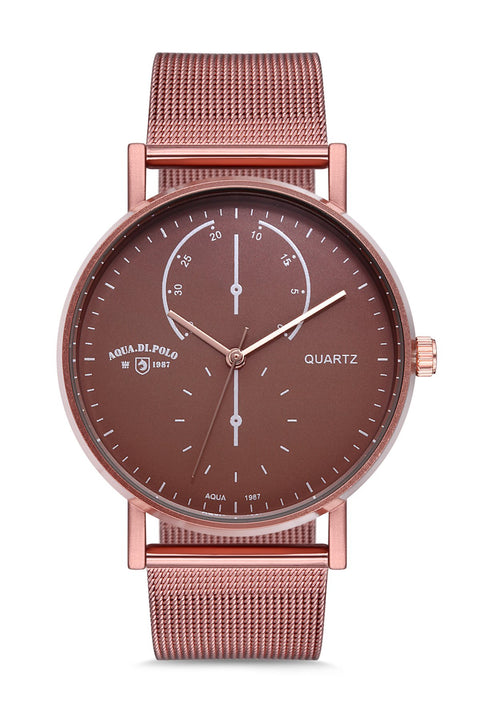 Aqua Di Polo Brown Men's Wristwatch 8682367014030