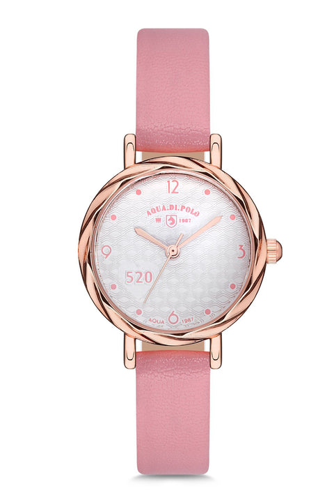 Aqua Di Polo Women's Leather Wristwatch