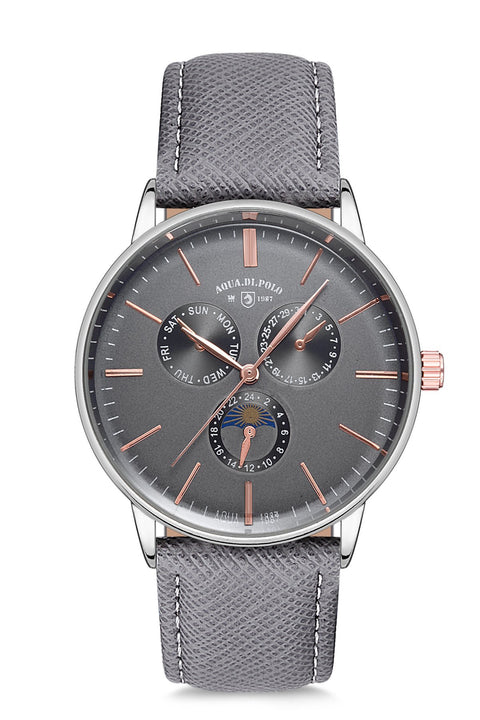 Aqua Di Polo Men's Gray Wristwatch 5301010106658