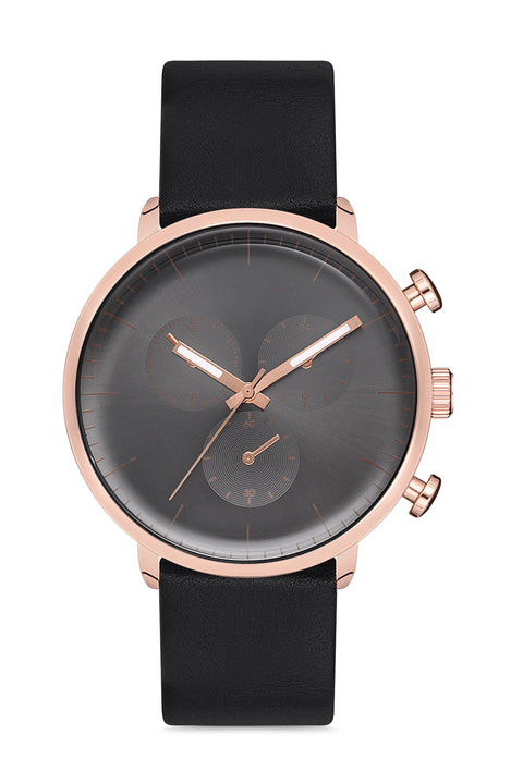 Aqua Di Polo Men's Leather Wristwatch 8682367076403