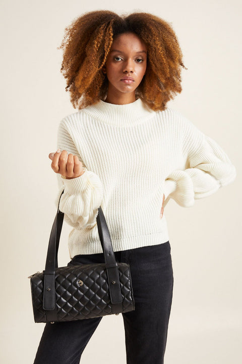 Aqua Di Polo Women's Black Shoulder Bag