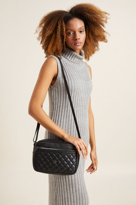 Aqua Di Polo Women's Black Shoulder Bag