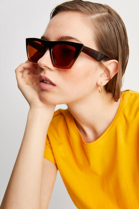 Aqua Di Polo Cat Eye Mink Toggle Women's Sunglasses