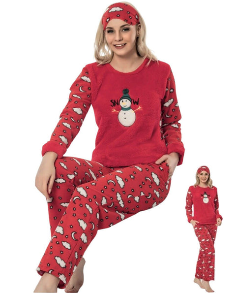Polkan Women's Fleece Pajamas Set