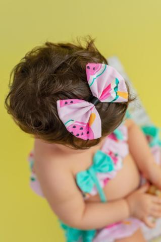 Pixy Love Girl Pink Watermelon Bowknot Hair Band
