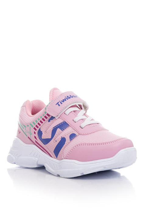 TonnyBlack  Pink Kids Sneakers