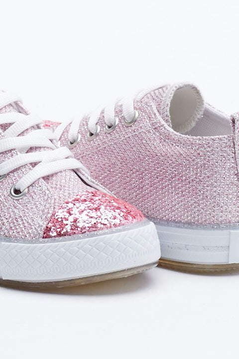 TonnyBlack Pink Kids Lighted Sports Shoes