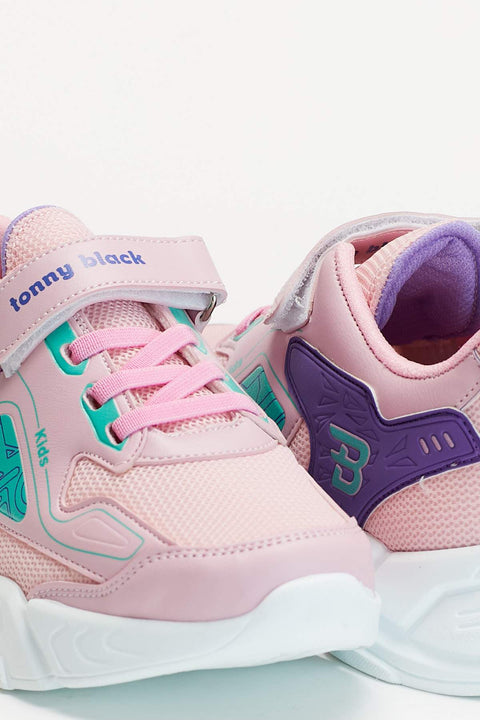 TonnyBlack Pink Kids Sneakers