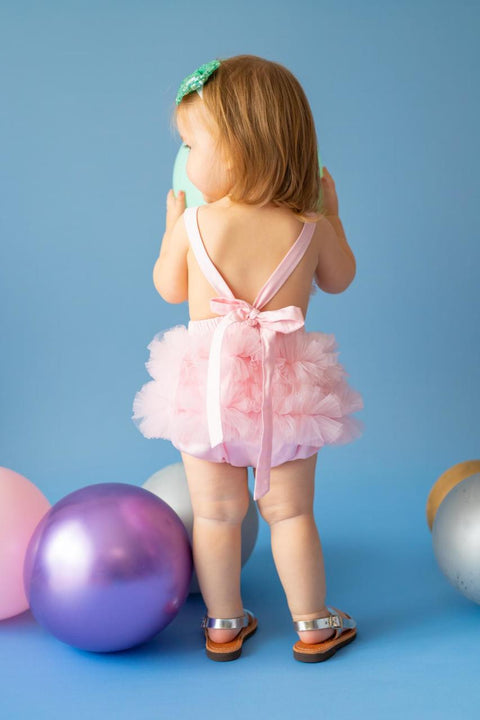 Pixy Love Baby Girl Pink Mermaid Heart Rompers