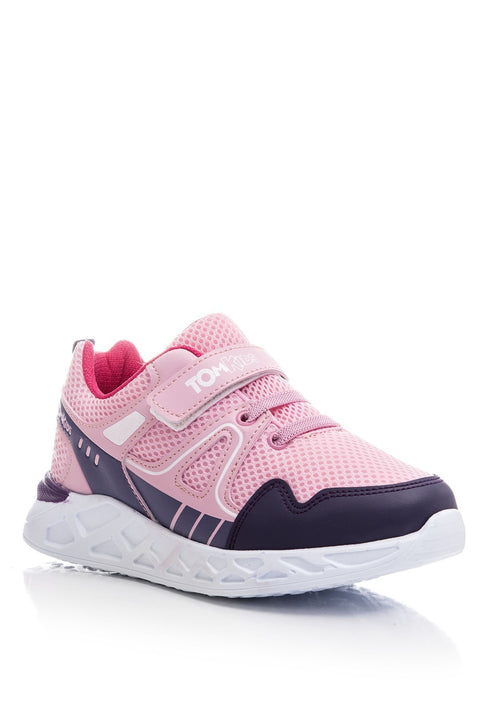 TonnyBlack Pink Lilac Kids Sneakers