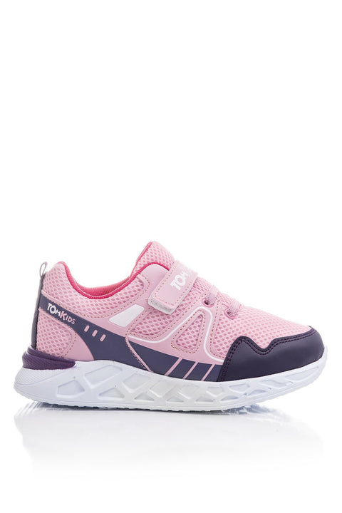 TonnyBlack Pink Lilac Kids Sneakers
