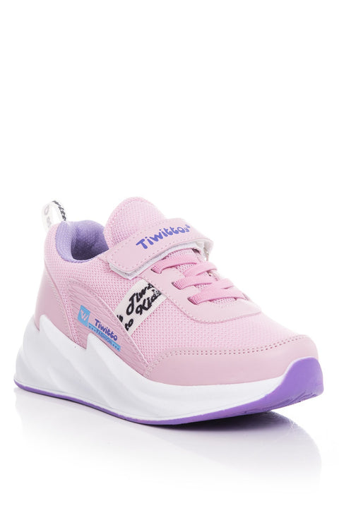 TonnyBlack  Pink Lilac Kids Sneakers