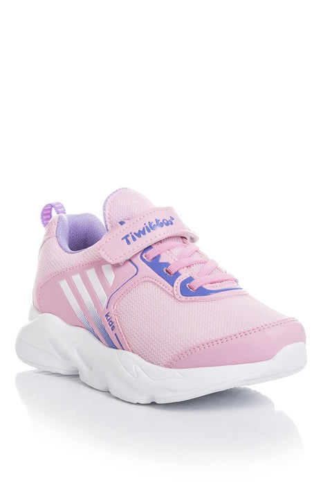 TonnyBlack Pink Lilac Kids Sneakers