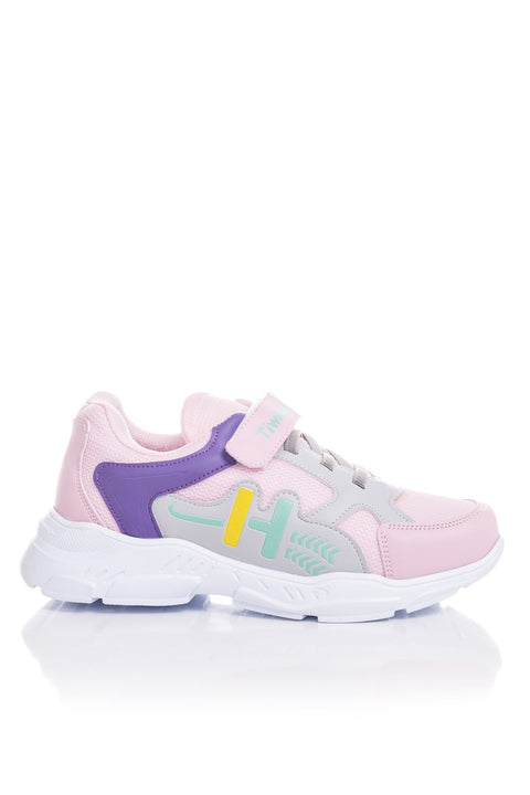 TonnyBlack Pink Lilac Kids Sneakers