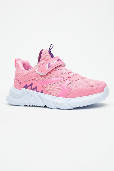 TonnyBlack Pink Lilac Kids Sneakers