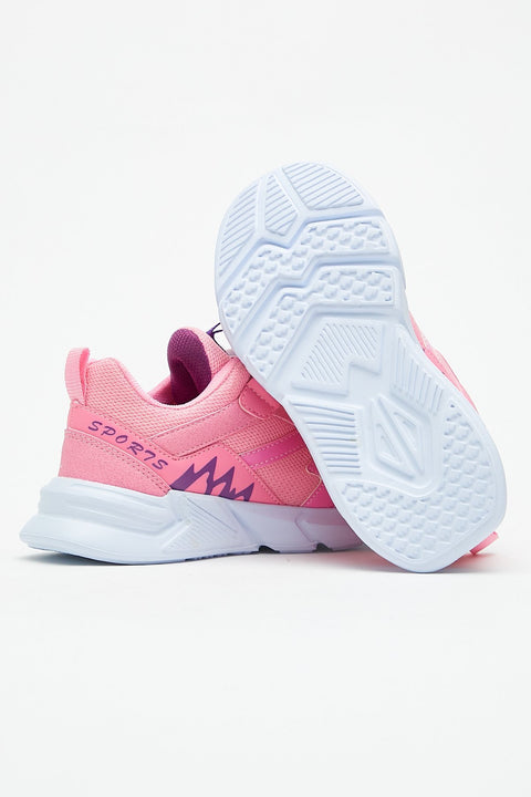 TonnyBlack Pink Lilac Kids Sneakers