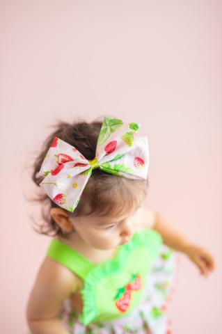 Pixy Love Baby Girl Strawberry Bowknot Hair Band