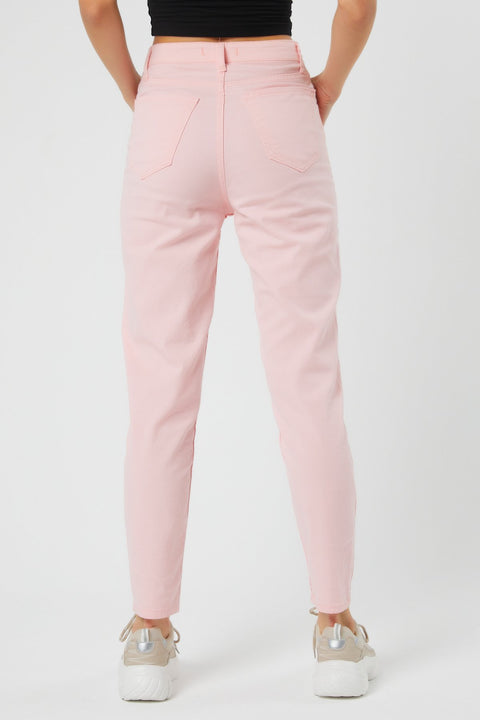TonnyBlack Powder Women Patterned Linen Trousers  TBG043-1_134