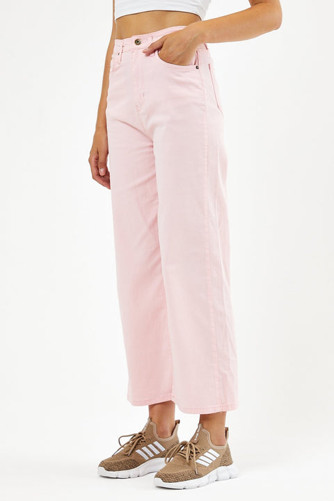 TonnyBlack Powder Women's Lycra Short Palazzo Linen Trousers TBG072-1_134