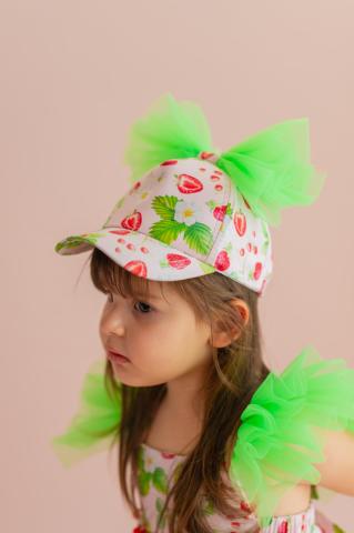 Pixy Love Girl's Powder Strawberry Hat