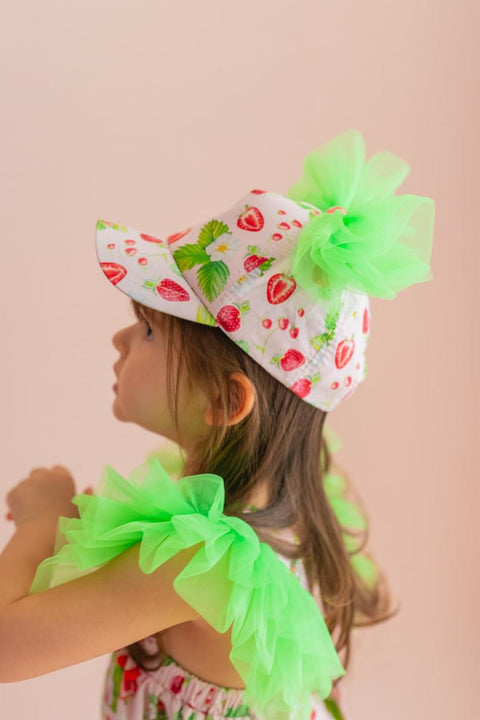 Pixy Love Girl's Powder Strawberry Hat