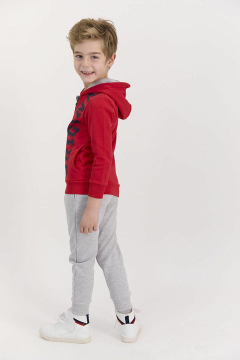 RolyPoly Original Red Boys Zippered Tracksuit Set