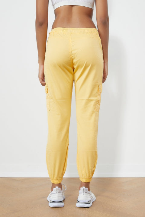 TonnyBlack Yellow Women's Waist Elastic Elastic Trousers TBG001-1_141