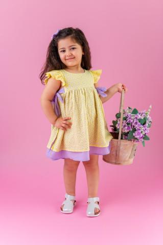 Pixy Love Girl Yellow Sandy Dress