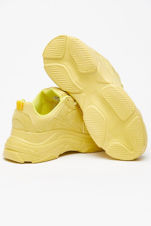 TonnyBlack Yellow Suede Women's Sneakers BLS-Q-1_302