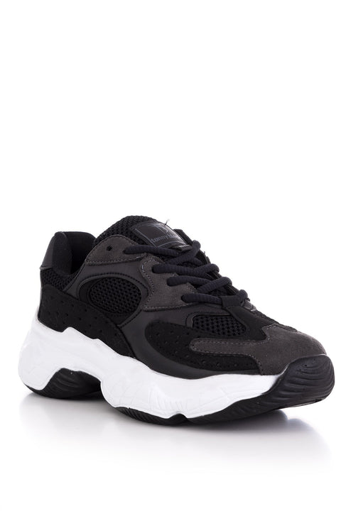 TonnyBlack Black and White Women's Sneakers TB284-1_295