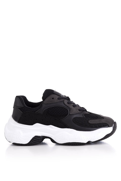 TonnyBlack Black and White Women's Sneakers TB284-1_295