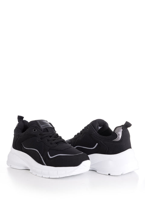 TonnyBlack Black and White Women's Sneakers TB287-1_295