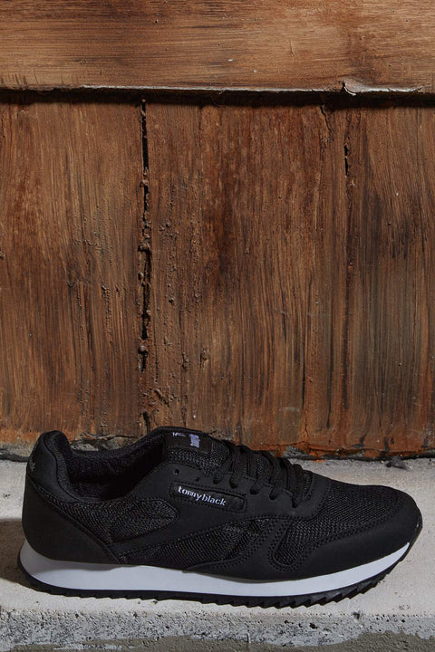 TonnyBlack Black White Unisex Sports Shoes TB208-0_295