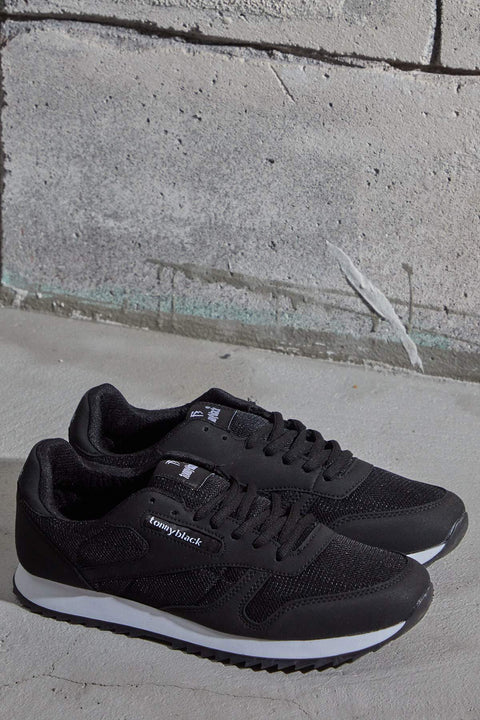 TonnyBlack Black White Unisex Sports Shoes TB208-0_295