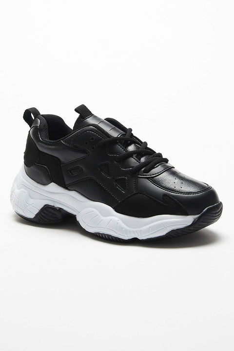 TonnyBlack Black and White Women's Sports Shoes TB700-1_295