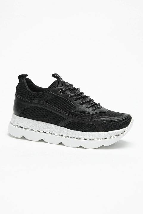 TonnyBlack Black and White Women's Sneakers  DGF141-1_295