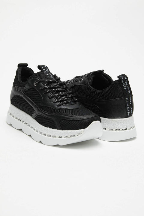 TonnyBlack Black and White Women's Sneakers  DGF141-1_295
