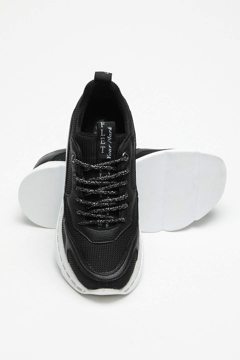 TonnyBlack Black and White Women's Sneakers  DGF141-1_295